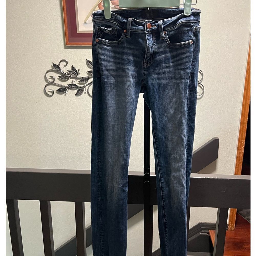 EUC Buckle C]Black 25 x 32 Straight Leg  Blue Jeans #JTA014